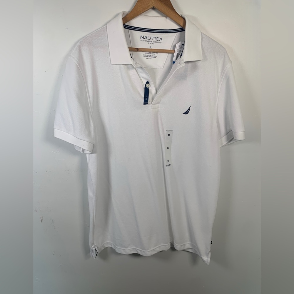 Nautica Men's Classic White Polo Shirt